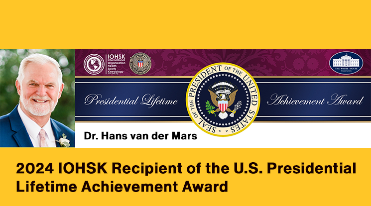 Hans van der Mas, recipient of U.S. Presidential Lifetime Achievement Award.