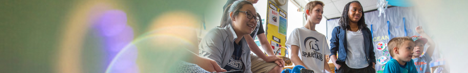 Students in a classroom learning