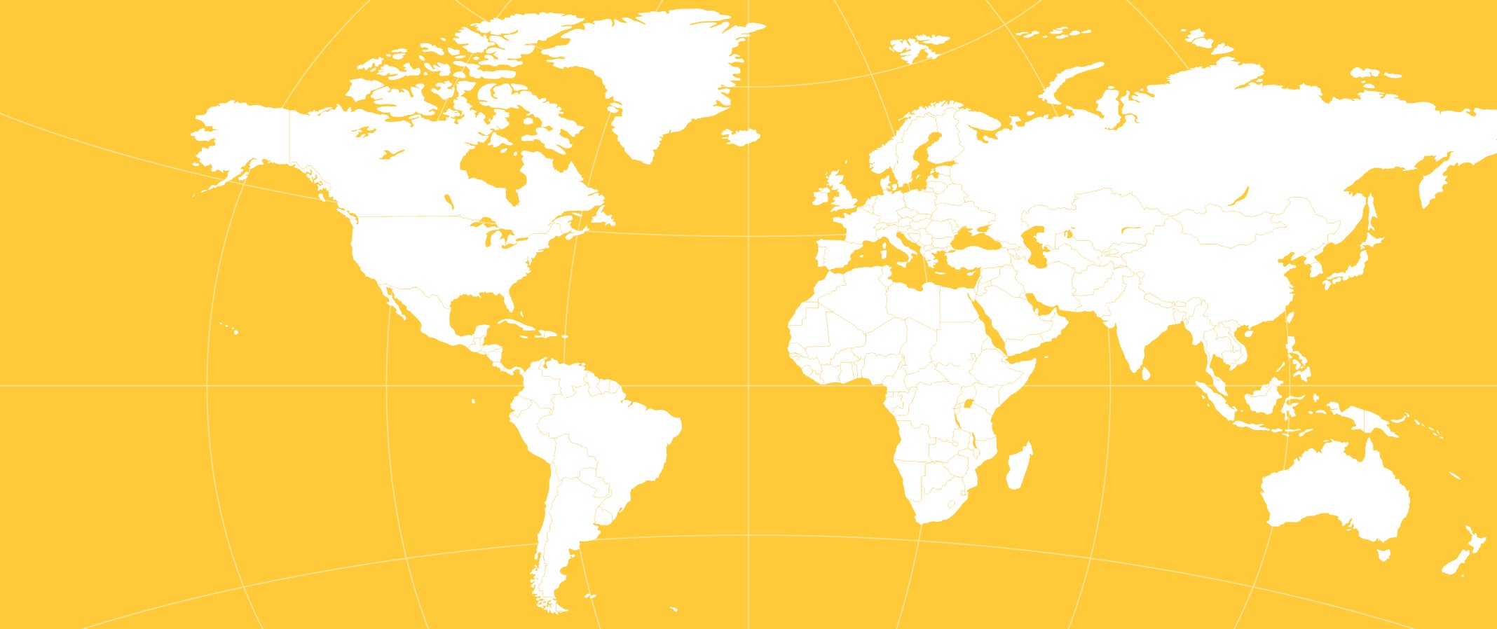 Map of the world in gold and white