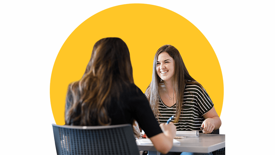 student meeting with an academic advisor